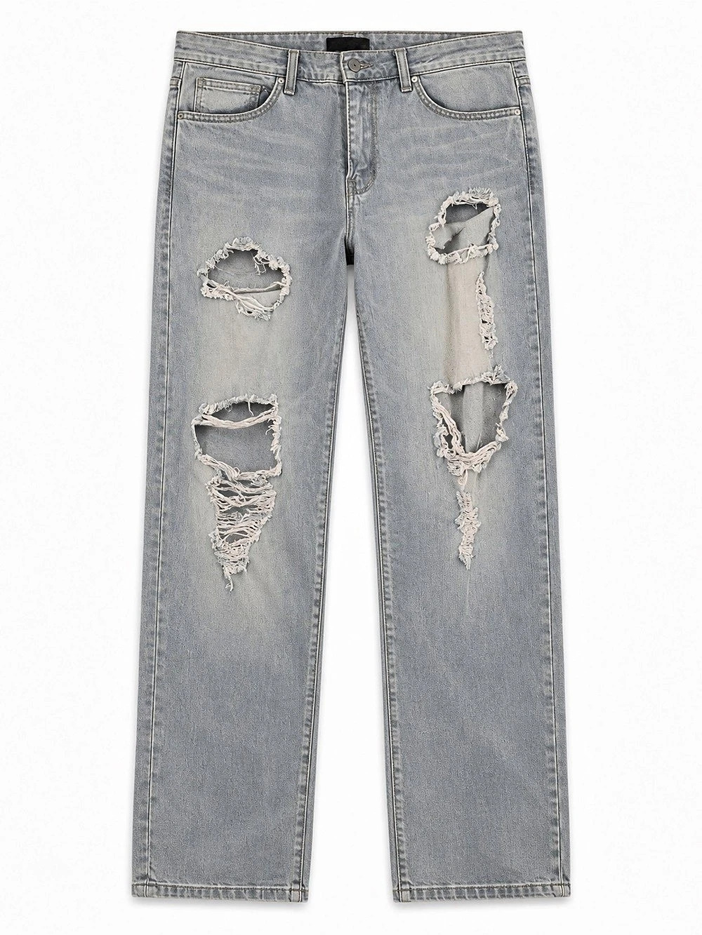 Flying Monkey Platinum Distressed Straight Leg Jeans size 29